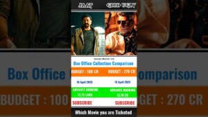 Jaat vs Good Bad Ugly Movie #ytshorts #shorts advance booking collection comparison #shortmovie3.0