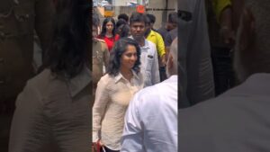 Actress Shalini Ajith Kumar  at Good Bad Ugly FDFS #trending #GBU #tamilcinema #movie