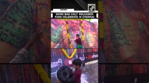 ‘Good Bad Ugly’ released: Fans celebrate, pour milk on Actor Ajith’s photo outside Koyambedu theatre