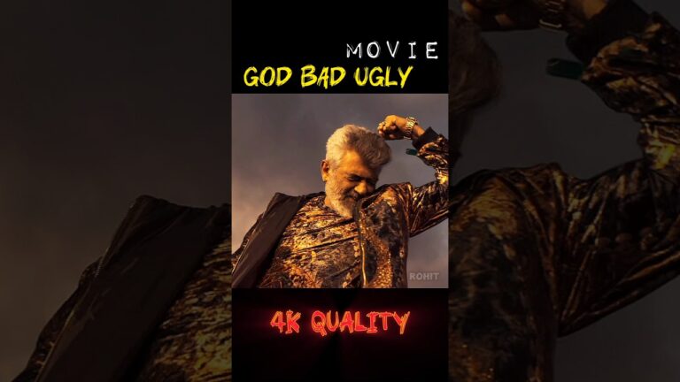 good bad ugly 4k trailer  Ajit Kumar full attitude  #shorts #movie #goodbadugly