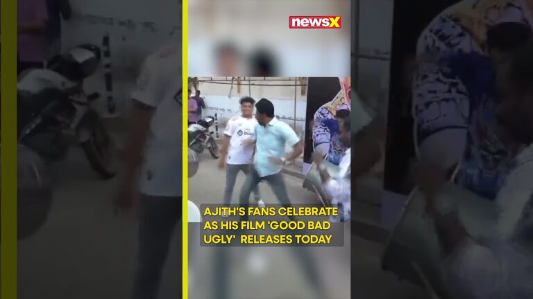 Ajith’s fans celebrate as his film ‘Good Bad Ugly’ Releases Today | NewsX