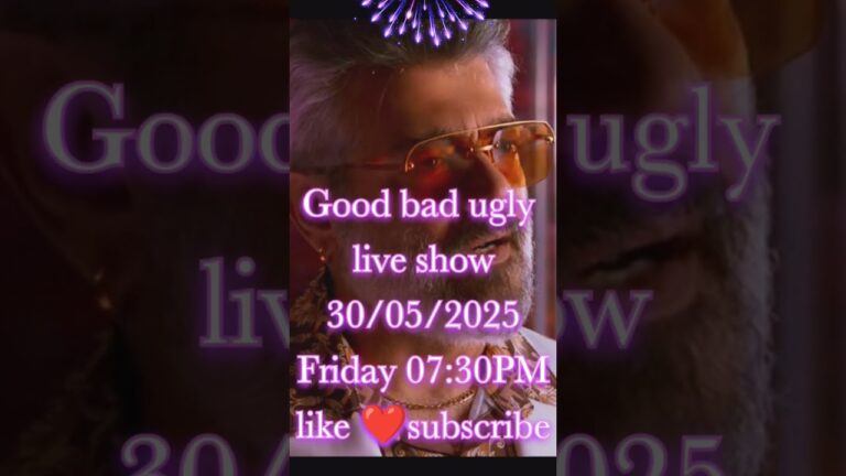 Good bad ugly movie live show 30/05/2025 Friday 07:30pm like subscribe #movie #foryou #trending